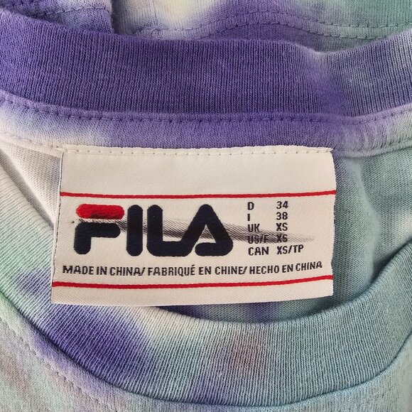 FILA Women's Tie-Dye T-Shirt and Bike Shorts - Picture 2 of 6